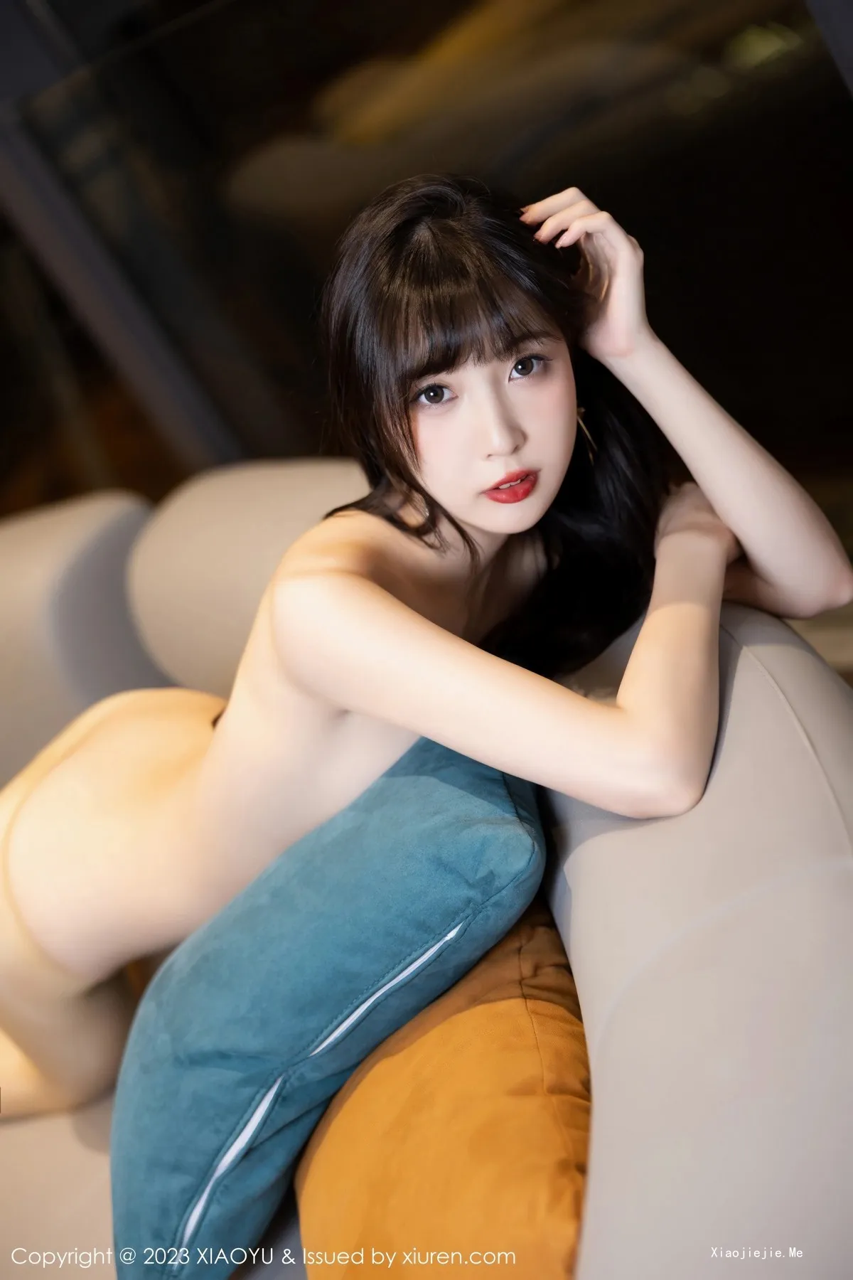 图片[82]-[XiaoYu画语界]Vol.986_模特林星阑性感灰色吊带裙配超薄无内肉丝秀曼妙身姿诱惑写真83P-blog.zhu.ee