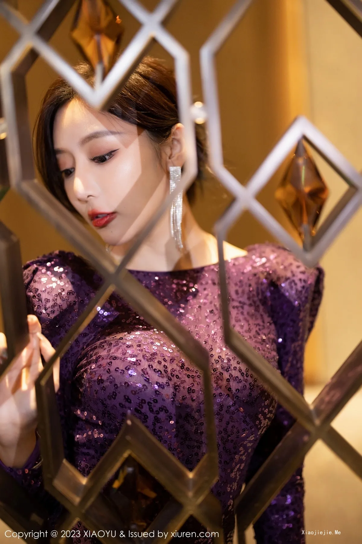 图片[6]-[XiaoYu画语界]Vol.982_女神王馨瑶yanni性感紫色礼裙配超薄无内黑丝秀完美身材诱惑写真82P-blog.zhu.ee