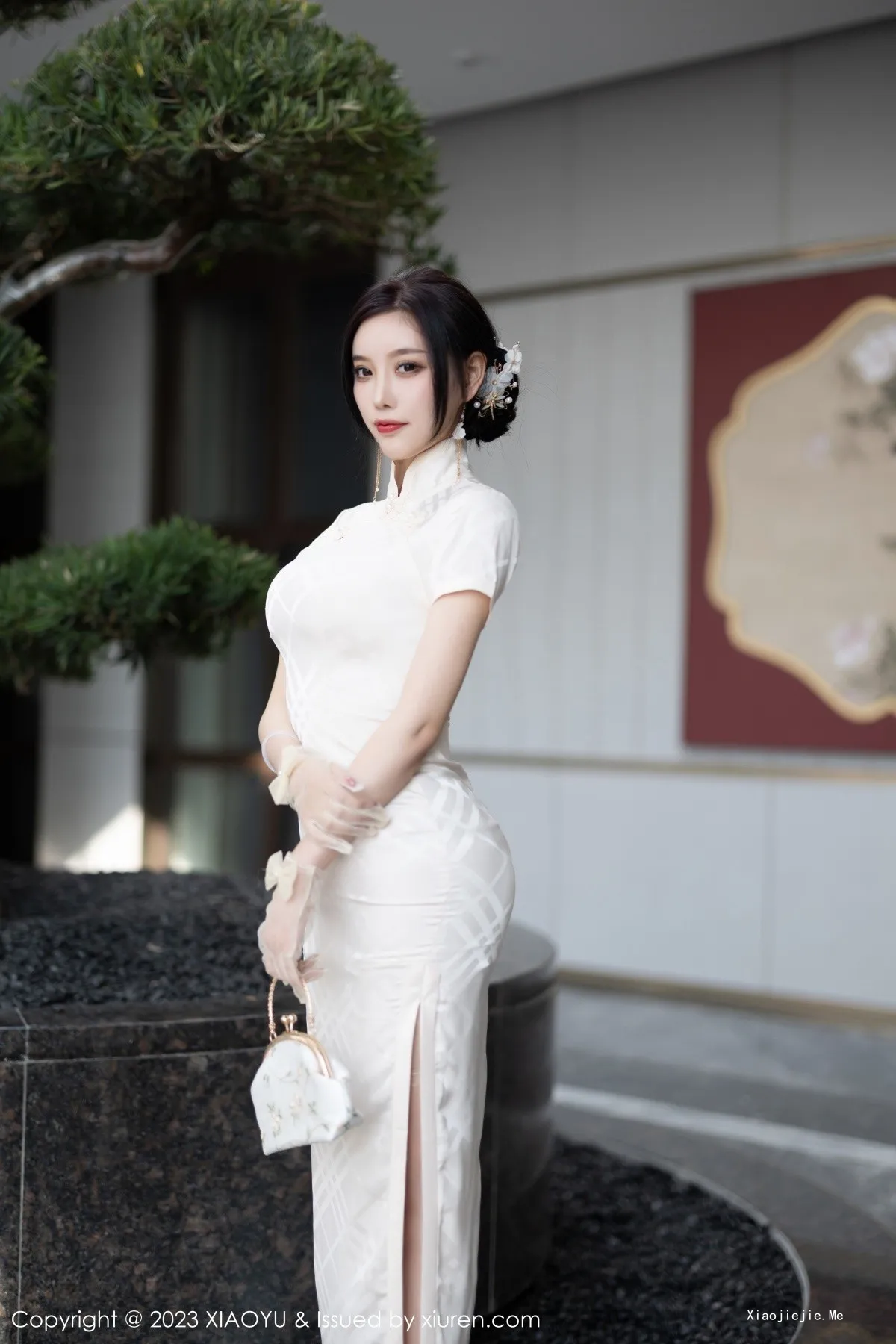 图片[6]-[XiaoYu画语界]Vol.979_女神徐莉芝Booty脱制服露性感黑色蕾丝内衣配超薄黑丝诱惑写真86P-blog.zhu.ee