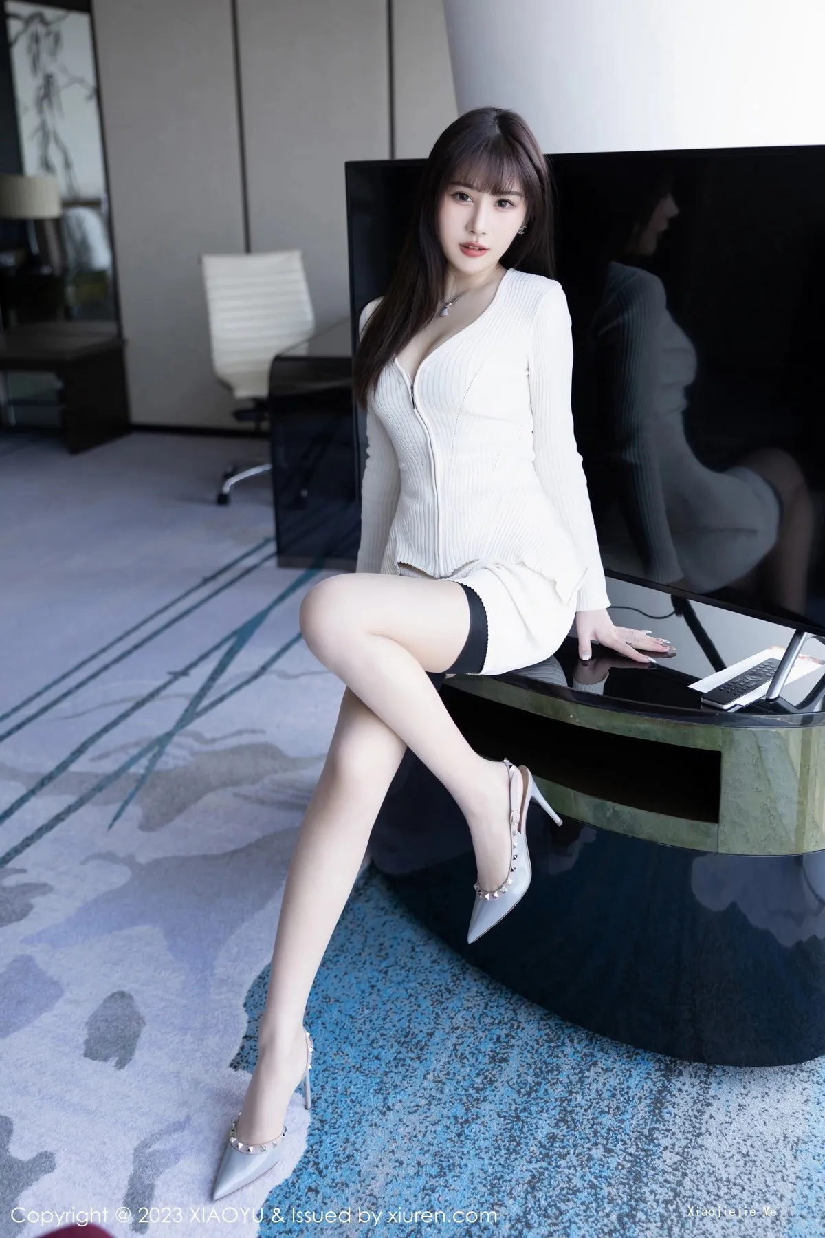 图片[8]-[XiaoYu画语界]Vol.966_模特张欣欣性感白色开胸衣配肉丝吊袜秀曼妙身姿迷人诱惑写真87P-blog.zhu.ee