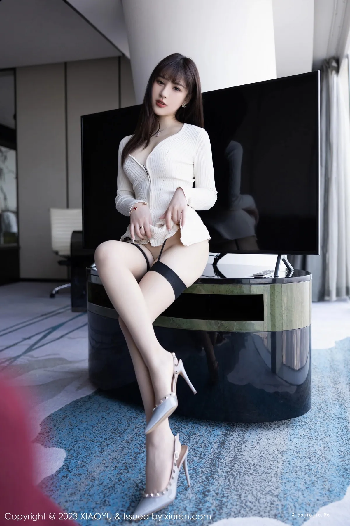 图片[18]-[XiaoYu画语界]Vol.966_模特张欣欣性感白色开胸衣配肉丝吊袜秀曼妙身姿迷人诱惑写真87P-blog.zhu.ee