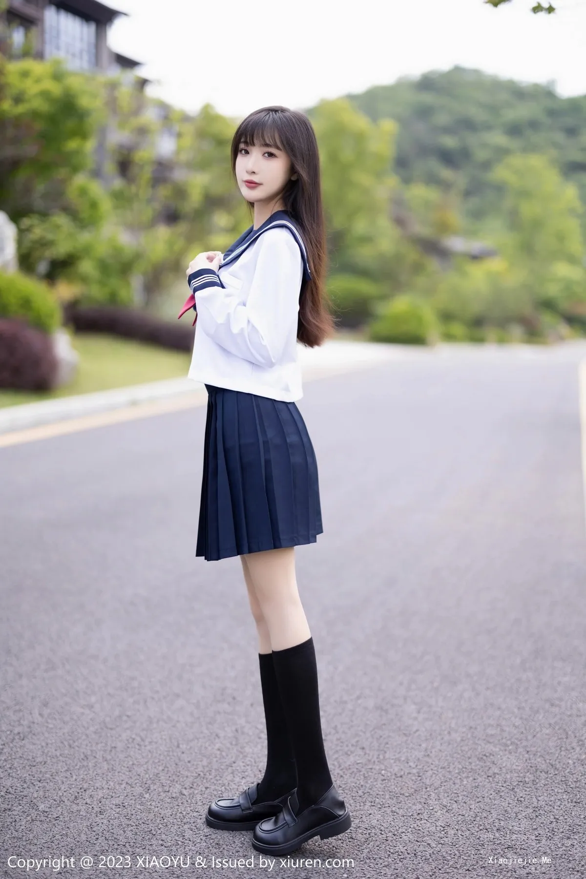 图片[6]-[XiaoYu画语界]Vol.1045_模特林星阑脱学妹制服露性感蓝色薄纱高叉连体衣惹火诱惑写真96P-blog.zhu.ee