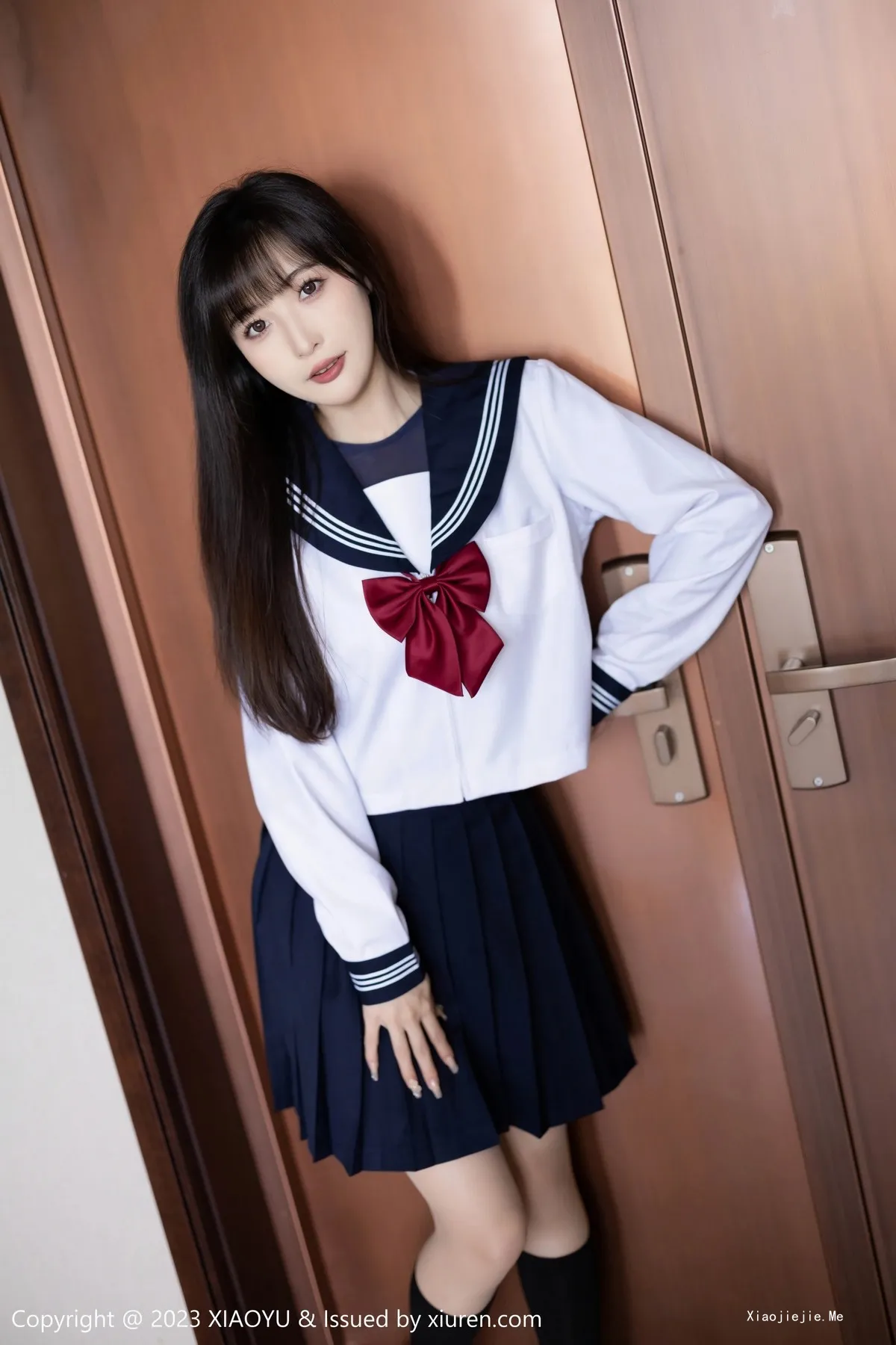 图片[8]-[XiaoYu画语界]Vol.1045_模特林星阑脱学妹制服露性感蓝色薄纱高叉连体衣惹火诱惑写真96P-blog.zhu.ee