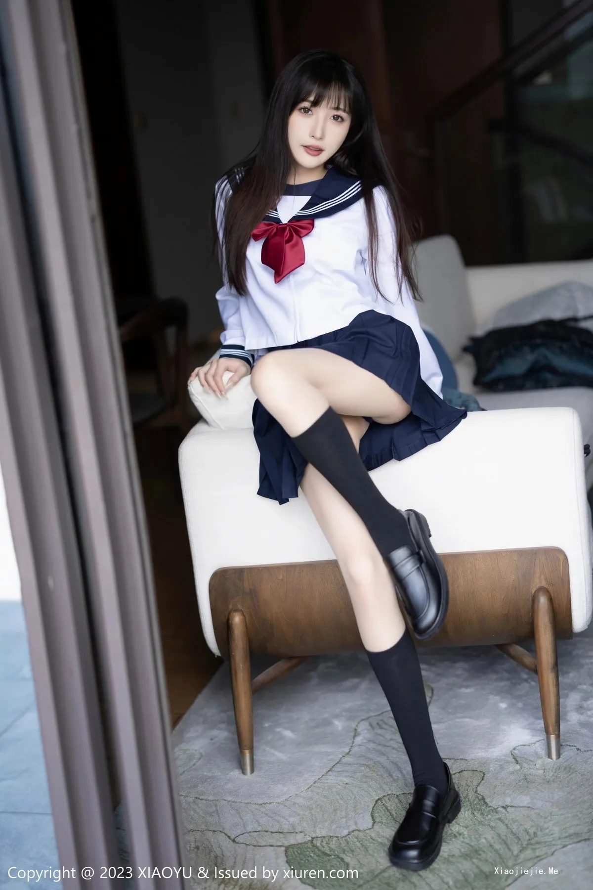 图片[24]-[XiaoYu画语界]Vol.1045_模特林星阑脱学妹制服露性感蓝色薄纱高叉连体衣惹火诱惑写真96P-blog.zhu.ee