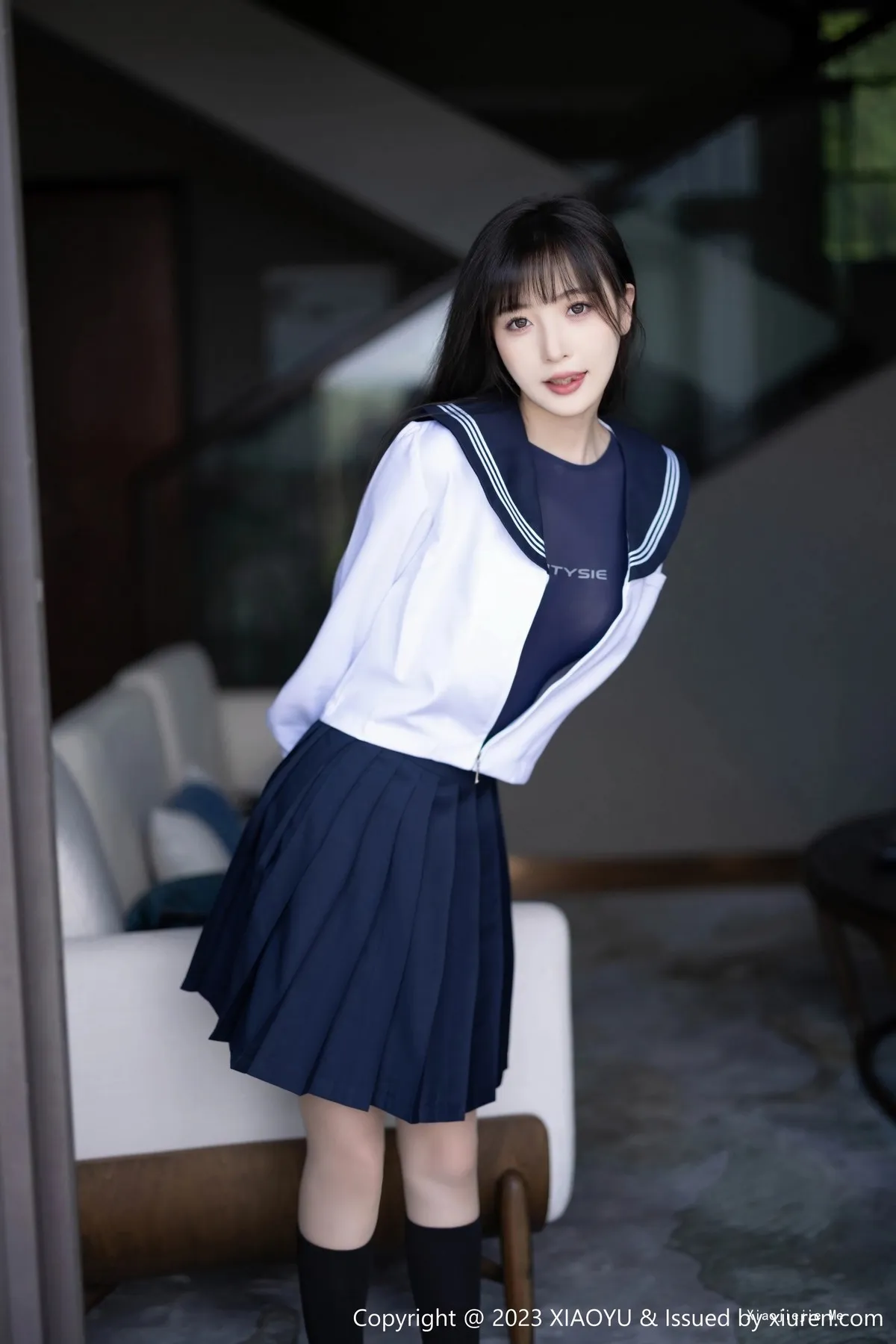 图片[28]-[XiaoYu画语界]Vol.1045_模特林星阑脱学妹制服露性感蓝色薄纱高叉连体衣惹火诱惑写真96P-blog.zhu.ee
