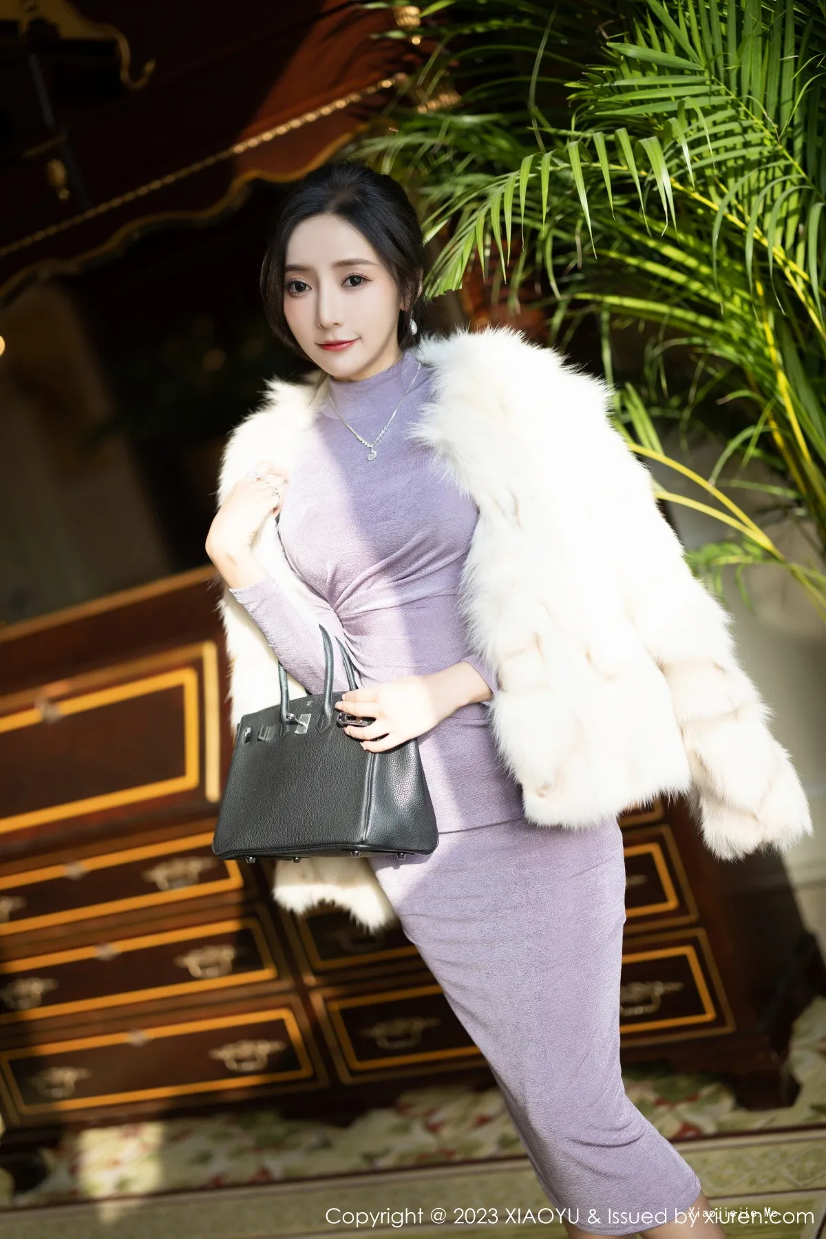 图片[6]-[XiaoYu画语界]Vol.947_女神王馨瑶yanni淡紫色收身连衣长裙露浅暖色内衣迷人诱惑写真81P-blog.zhu.ee