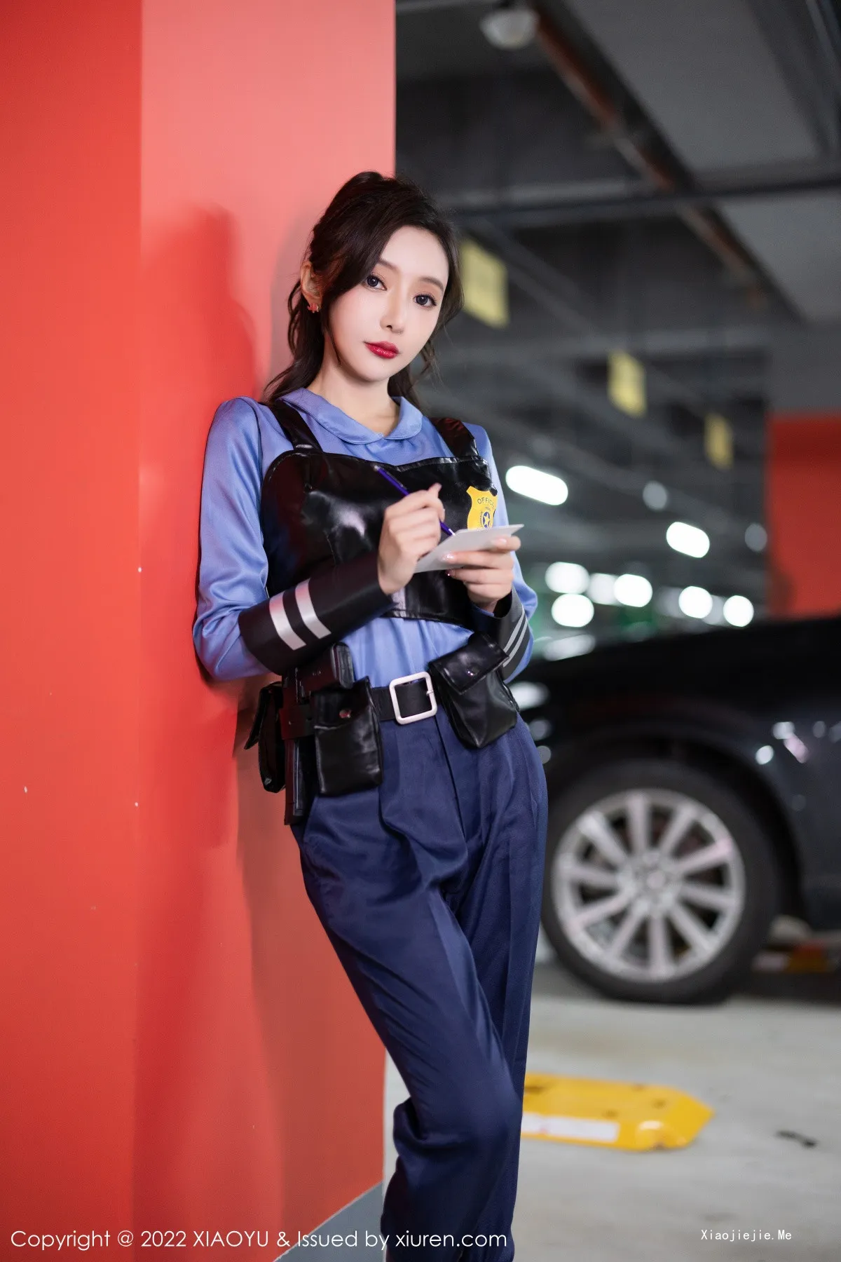图片[2]-[XiaoYu画语界]Vol.929_女神王馨瑶yanni脱蓝色女警官制服露黑色蕾丝内衣完美诱惑写真80P-blog.zhu.ee