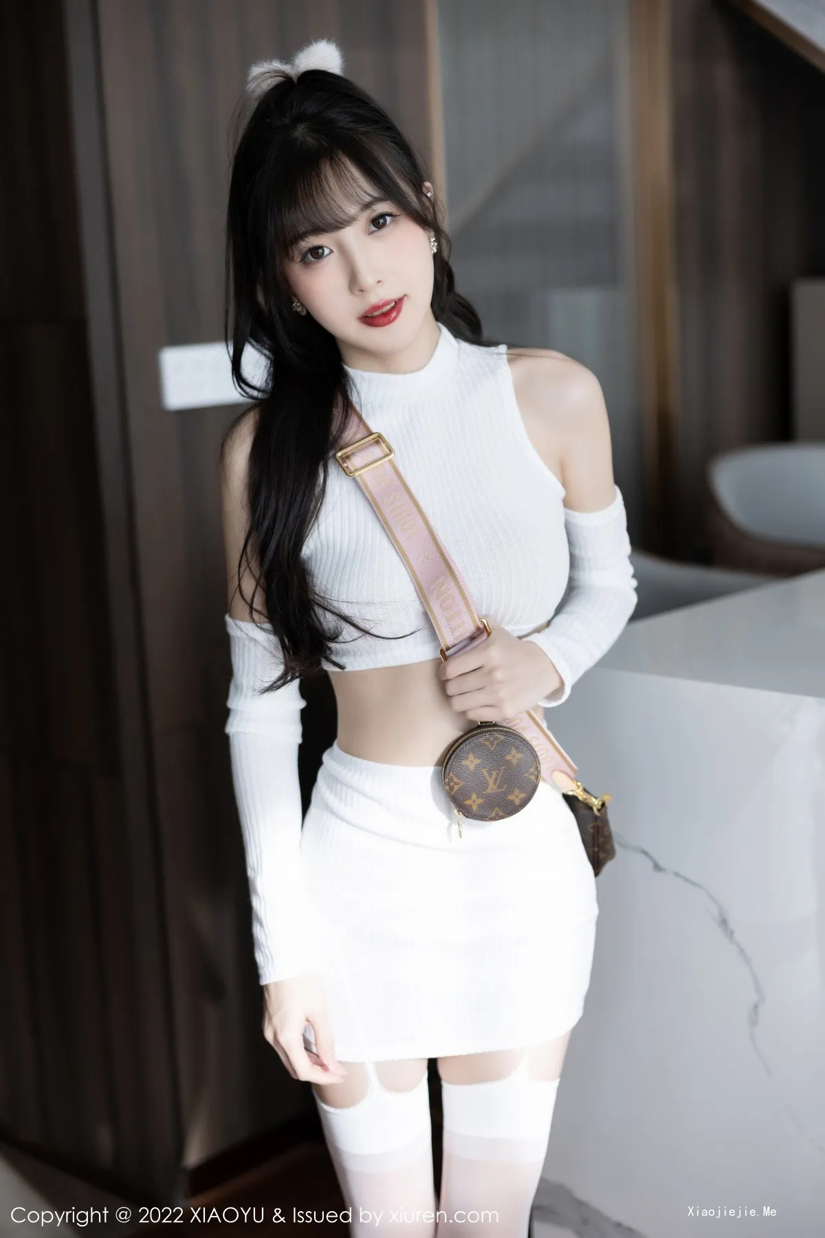[XiaoYu画语界]Vol.928_模特林星阑半脱露白色抹胸内衣配白丝吊袜秀曼妙身姿诱惑写真81P-blog.zhu.ee