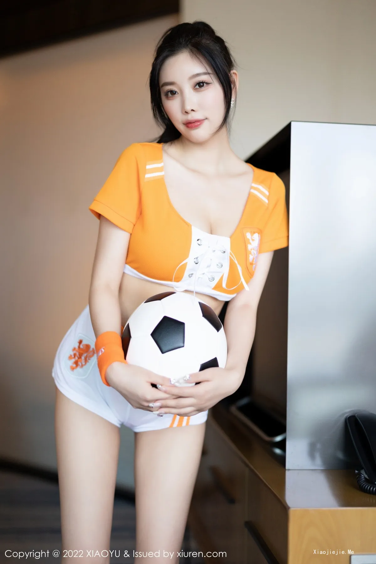 图片[2]-[XiaoYu画语界]Vol.907_女神杨晨晨Yome足球宝贝主题橙色运动服饰秀丰盈美胸诱惑写真86P-blog.zhu.ee