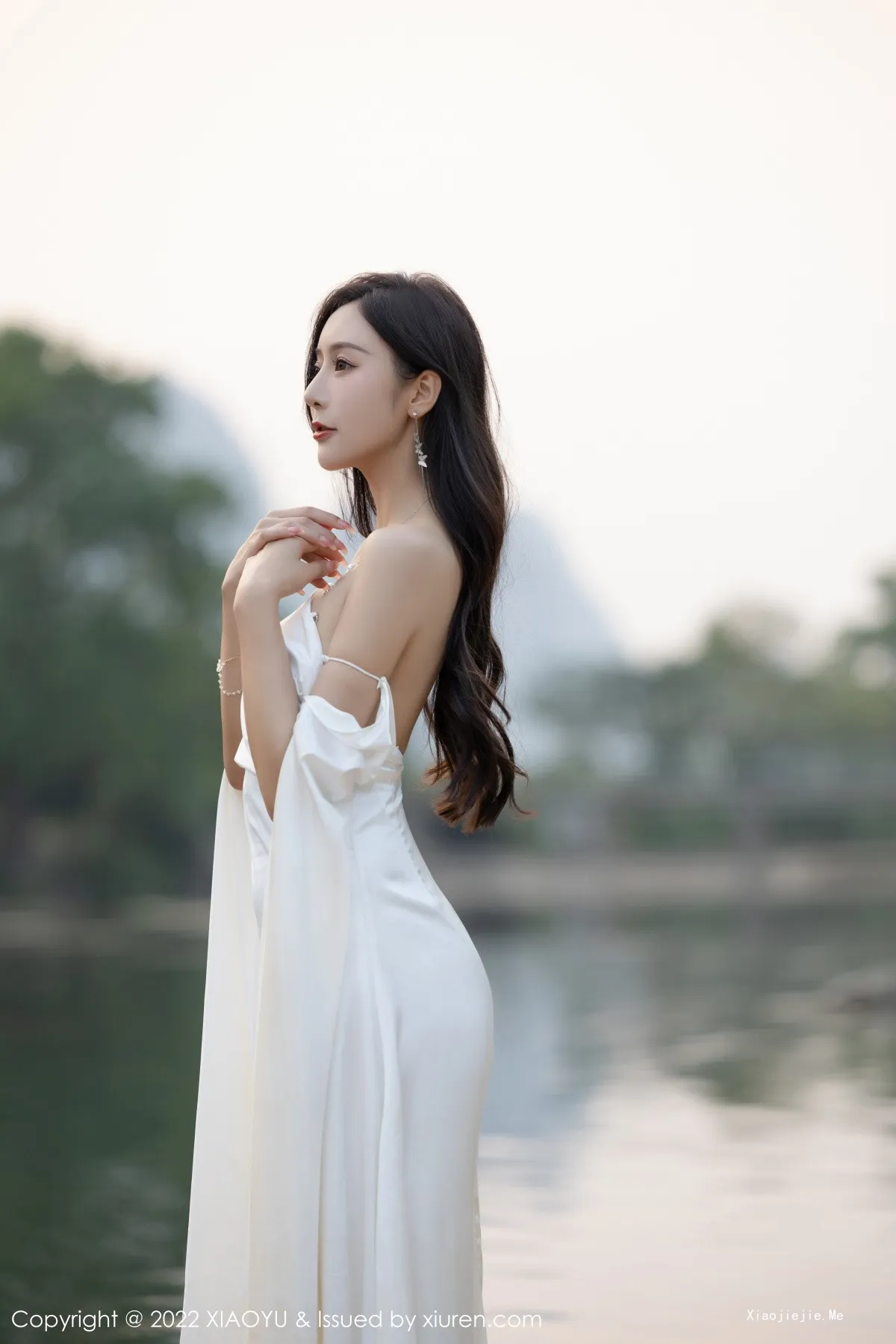 图片[14]-[XiaoYu画语界]Vol.884_女神王馨瑶yanni杭州旅拍户外白色蕾丝内衣配白色丝袜诱惑写真87P-blog.zhu.ee