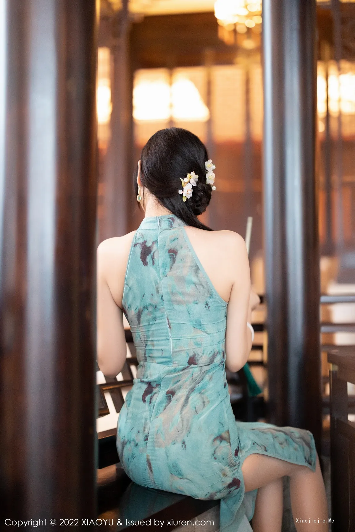 图片[14]-[XiaoYu画语界]Vol.882_女神杨晨晨Yome户外蓝暗色旗袍配超薄肉丝秀完美身材诱惑写真92P-blog.zhu.ee