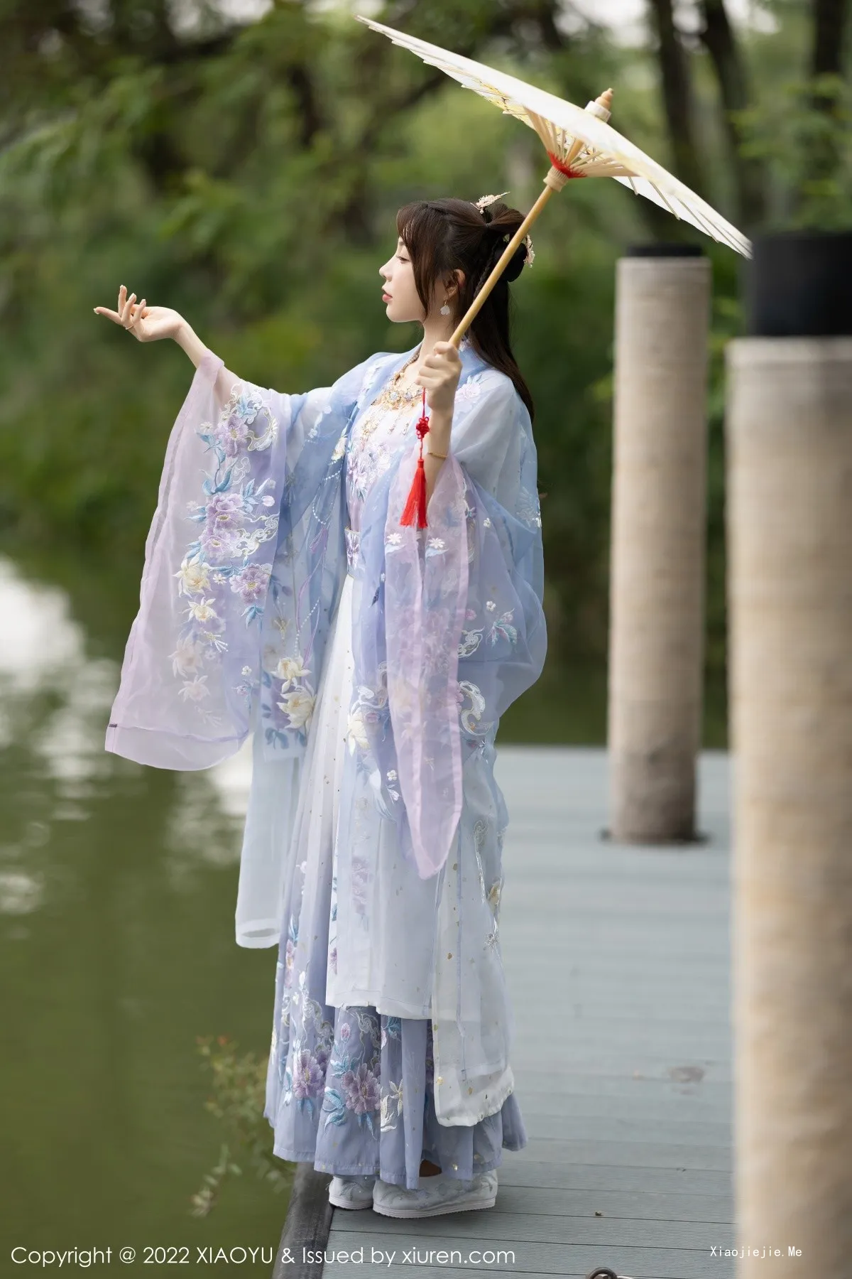 [XiaoYu画语界]Vol.866_女神徐莉芝Booty杭州旅拍浅紫色古装服配超薄无内肉丝诱惑写真94P-blog.zhu.ee