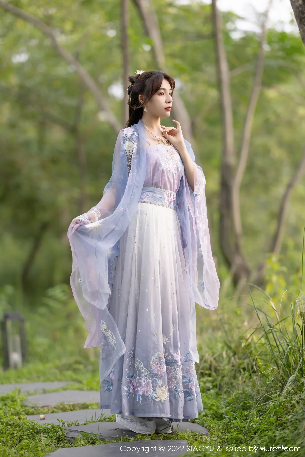 图片[12]-[XiaoYu画语界]Vol.866_女神徐莉芝Booty杭州旅拍浅紫色古装服配超薄无内肉丝诱惑写真94P-blog.zhu.ee
