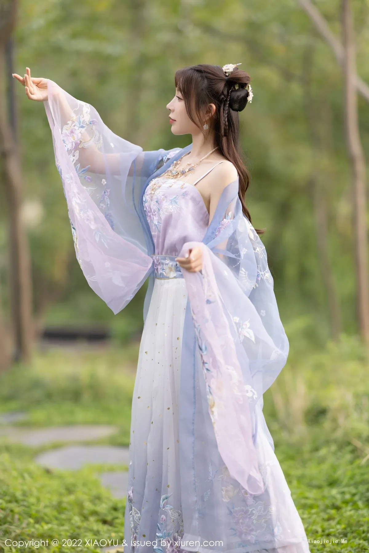 图片[14]-[XiaoYu画语界]Vol.866_女神徐莉芝Booty杭州旅拍浅紫色古装服配超薄无内肉丝诱惑写真94P-blog.zhu.ee