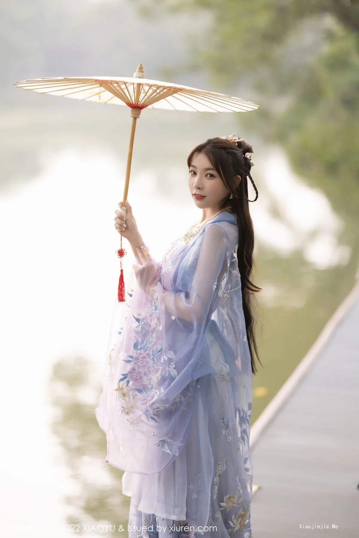 图片[18]-[XiaoYu画语界]Vol.866_女神徐莉芝Booty杭州旅拍浅紫色古装服配超薄无内肉丝诱惑写真94P-blog.zhu.ee