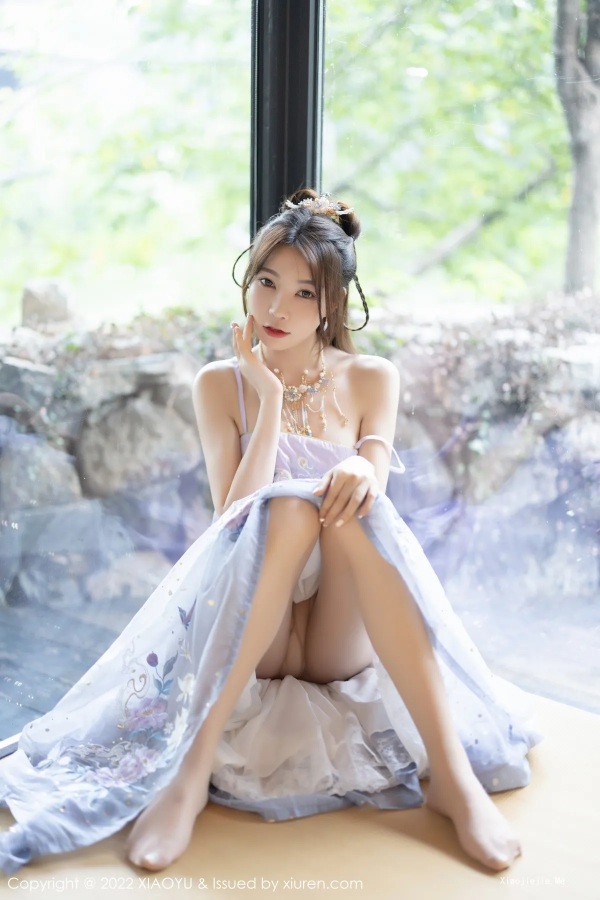 图片[36]-[XiaoYu画语界]Vol.866_女神徐莉芝Booty杭州旅拍浅紫色古装服配超薄无内肉丝诱惑写真94P-blog.zhu.ee
