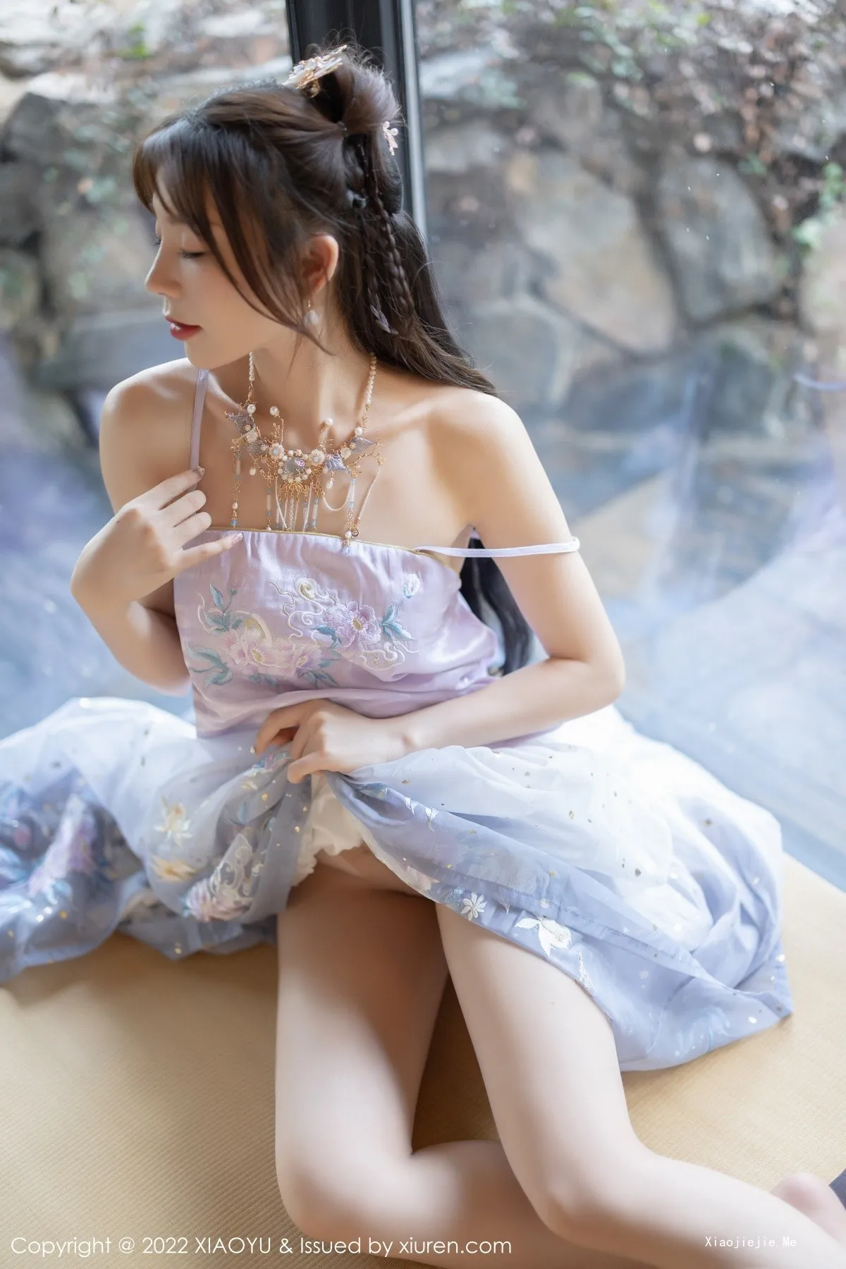图片[42]-[XiaoYu画语界]Vol.866_女神徐莉芝Booty杭州旅拍浅紫色古装服配超薄无内肉丝诱惑写真94P-blog.zhu.ee