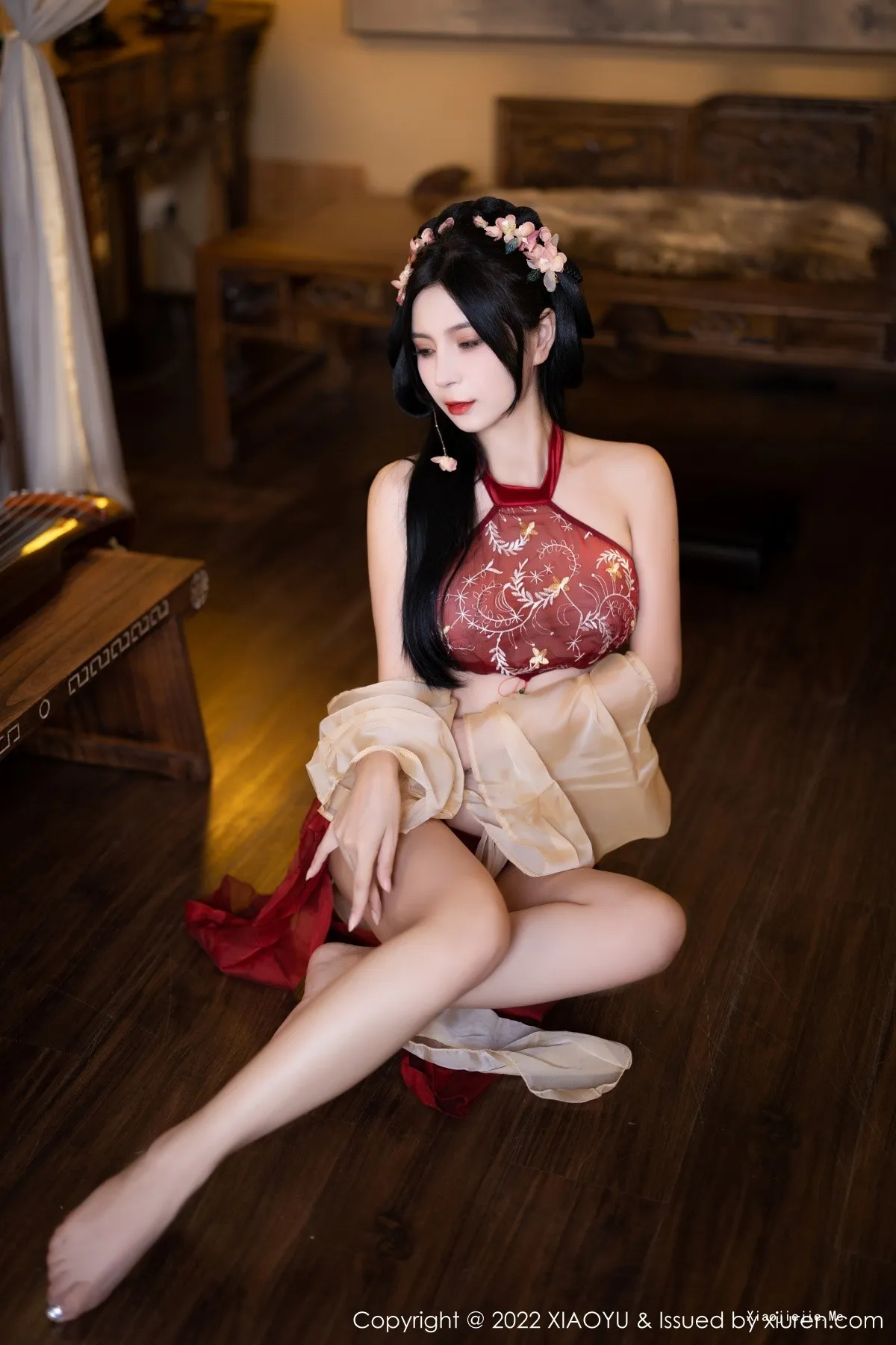 图片[6]-[XiaoYu画语界]Vol.858_模特小蛮妖Yummy杭州旅拍红色丝绸古装服露白嫩肌肤诱惑写真81P-blog.zhu.ee