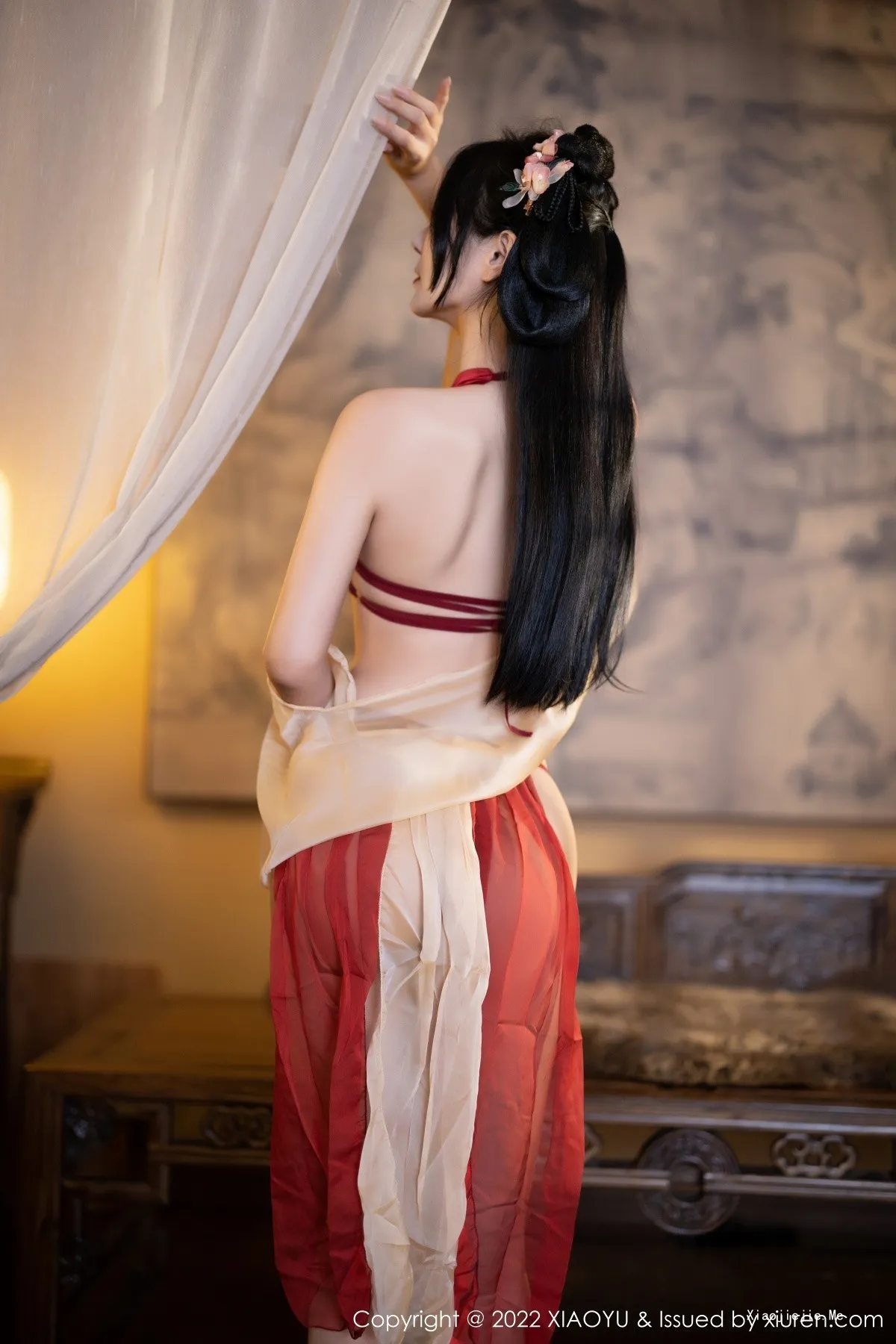 图片[26]-[XiaoYu画语界]Vol.858_模特小蛮妖Yummy杭州旅拍红色丝绸古装服露白嫩肌肤诱惑写真81P-blog.zhu.ee
