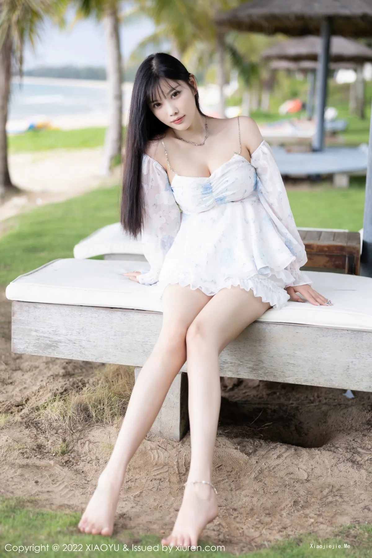 图片[10]-[XiaoYu画语界]Vol.851_女神杨晨晨Yome白色露肩连衣裙+淡绿吊带裙秀完美身材诱惑写真80P-blog.zhu.ee