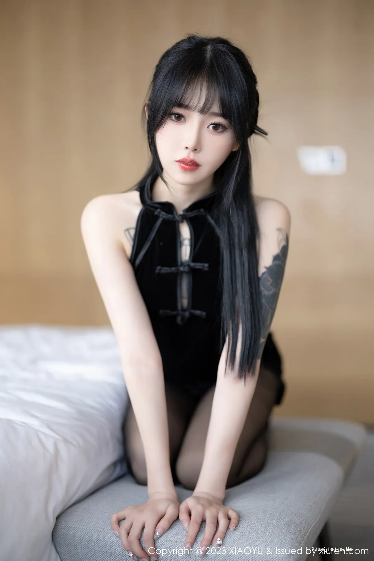 图片[16]-[XiaoYu画语界]Vol.1030_模特奶瓶性感黑旗袍服饰+黑色缕空情趣服饰秀曼妙身姿诱惑写真90P-blog.zhu.ee