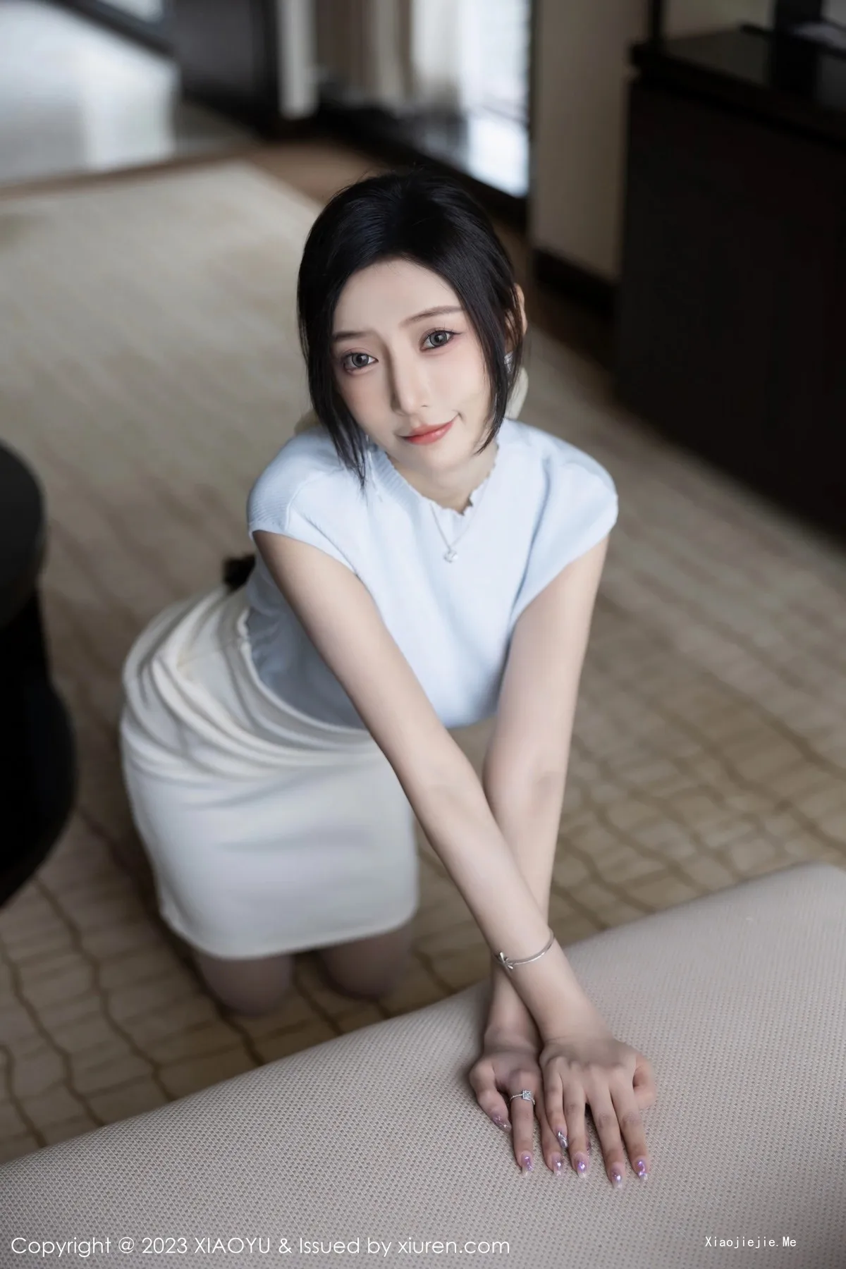 图片[34]-[XiaoYu画语界]Vol.1059_女神王馨瑶yanni淡粉色内衣配超薄无内肉丝秀惹火身材诱惑写真84P-blog.zhu.ee