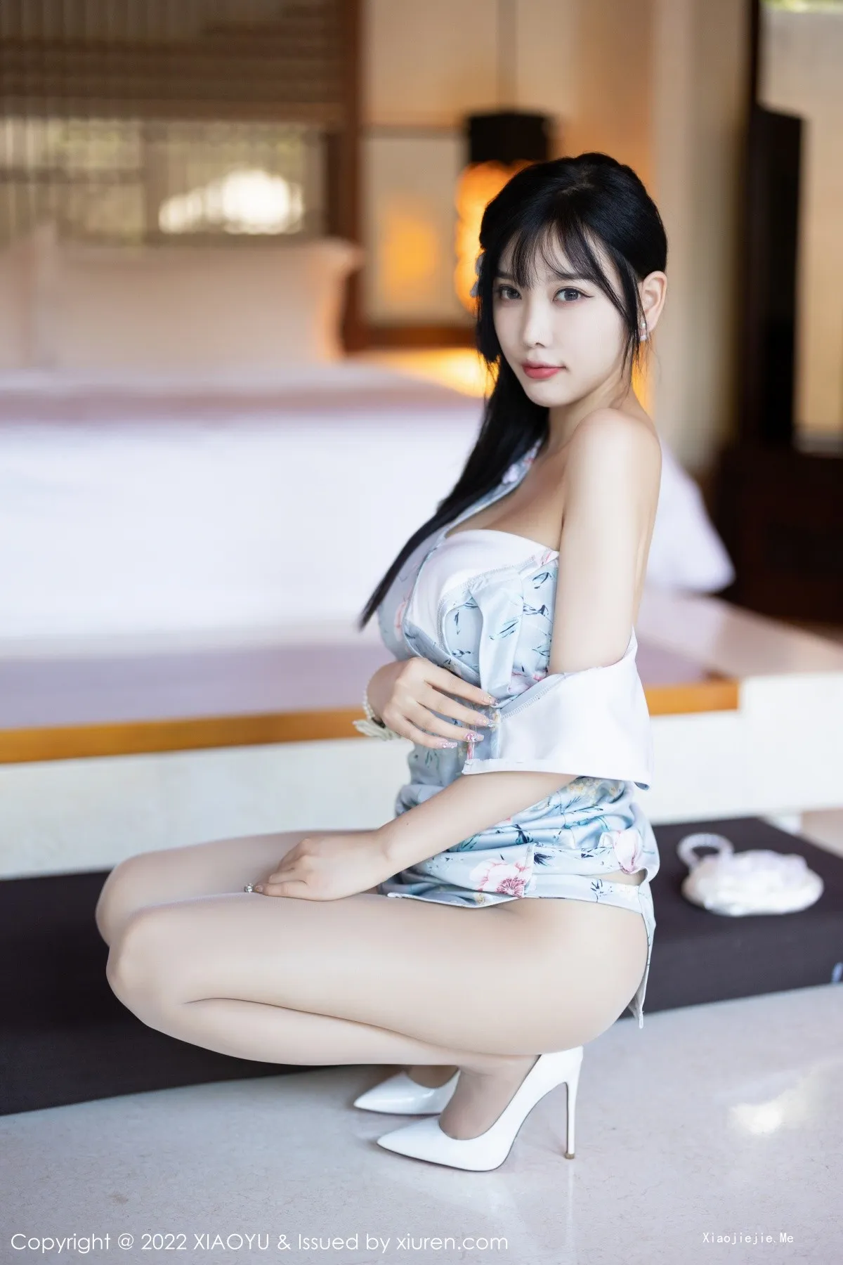 图片[22]-[XiaoYu画语界]Vol.836_女神杨晨晨Yome户外淡蓝旗袍+室内轻透蕾丝睡衣惹火诱惑写真83P-blog.zhu.ee