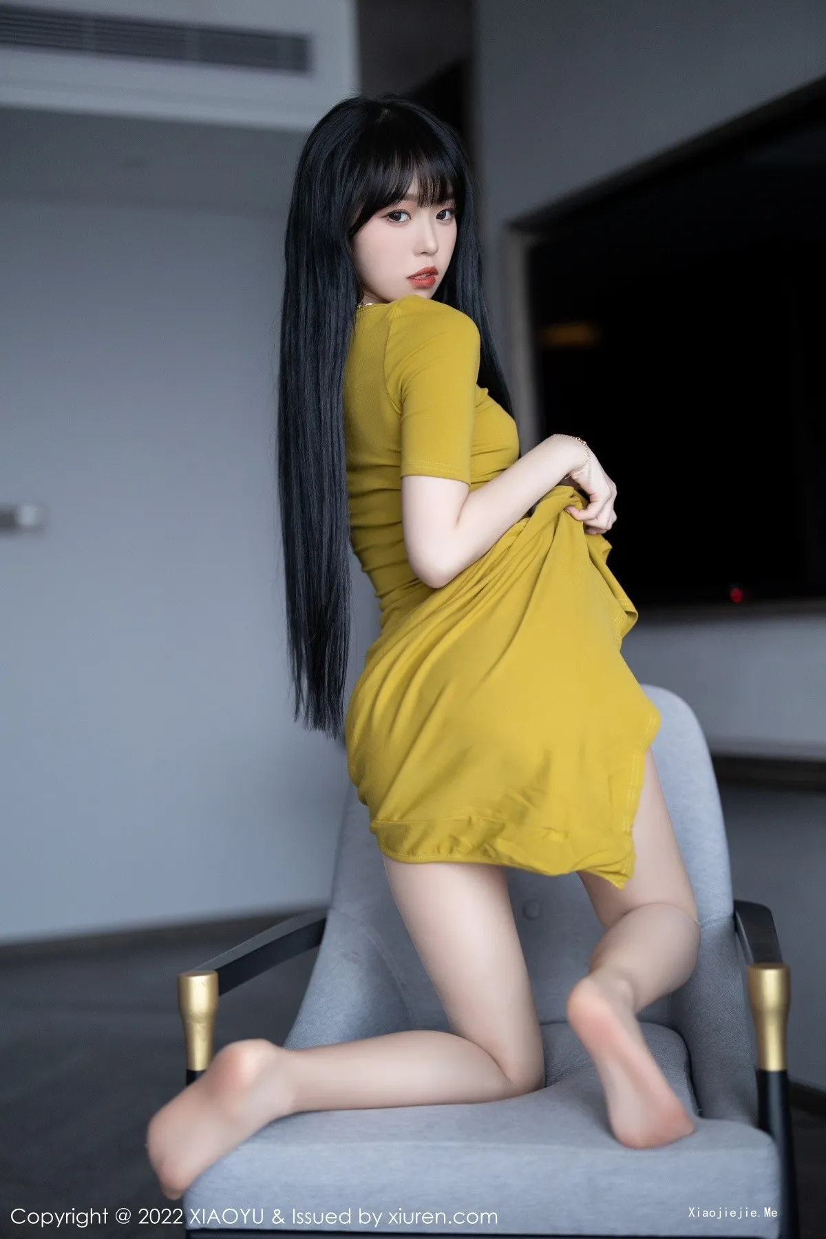图片[18]-[XiaoYu画语界]Vol.829_模特奶瓶私房淡蓝围裙配超薄白丝半脱露丁字裤秀翘臀诱惑写真0P-blog.zhu.ee