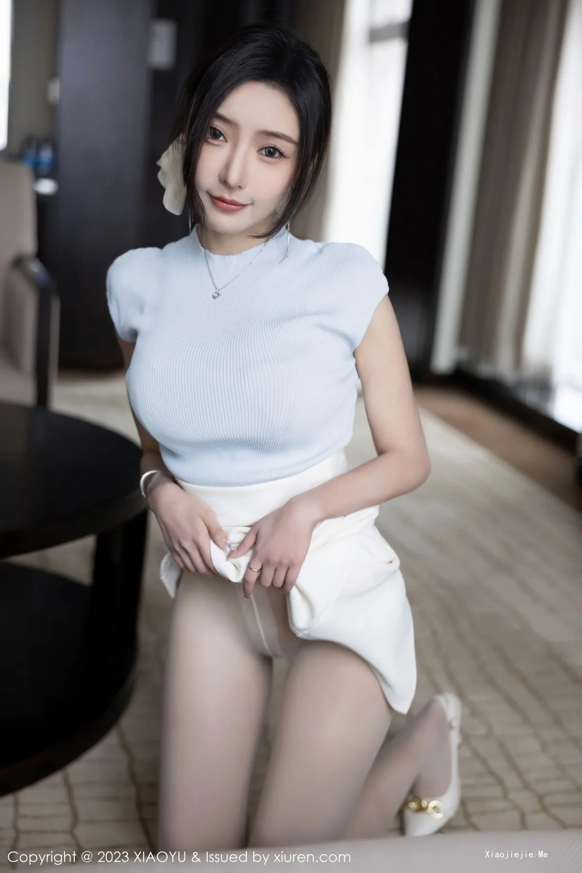 图片[36]-[XiaoYu画语界]Vol.1059_女神王馨瑶yanni淡粉色内衣配超薄无内肉丝秀惹火身材诱惑写真84P-blog.zhu.ee