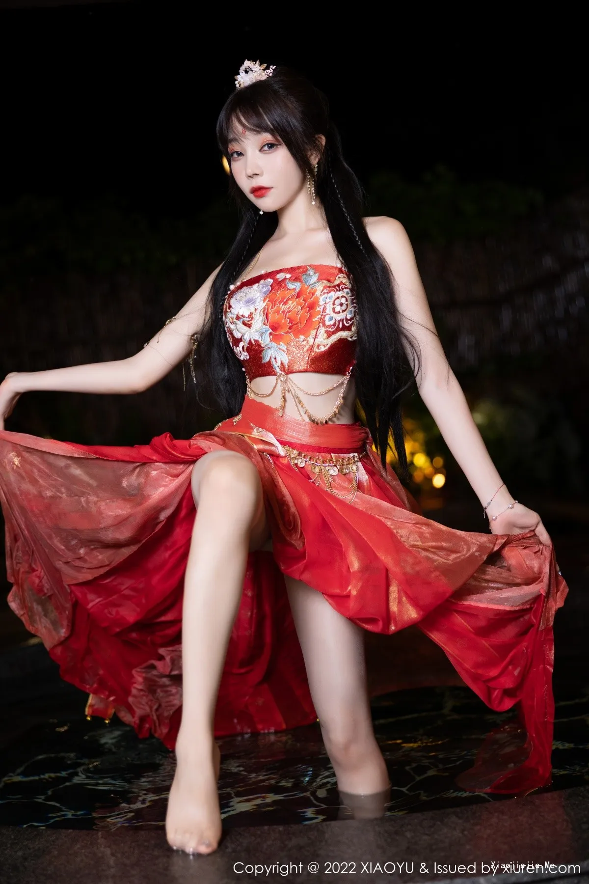 图片[34]-[XiaoYu画语界]Vol.827_女神徐莉芝Booty泳池性感红色轻透古装服饰秀完美身材诱惑写真70P-blog.zhu.ee