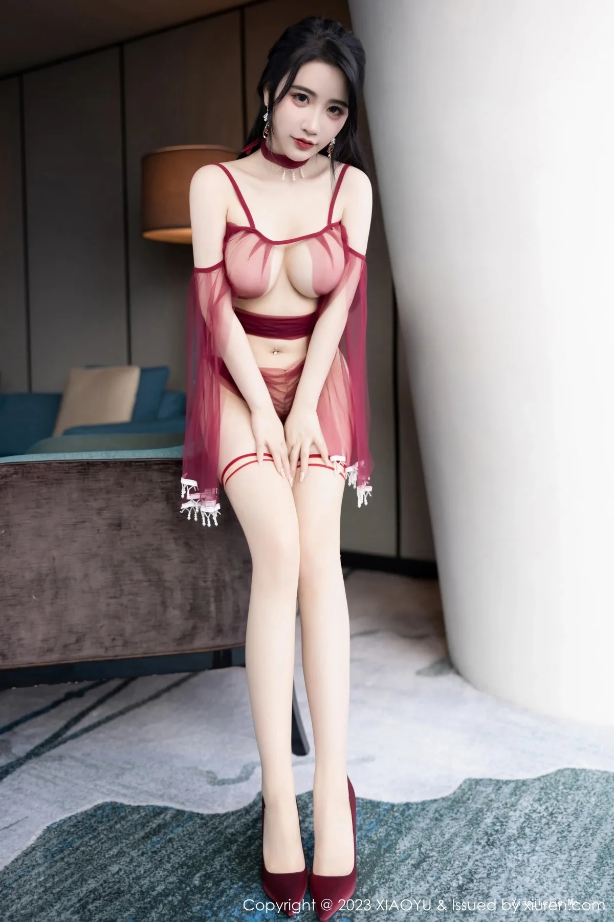 图片[20]-[XiaoYu画语界]Vol.1010_女神Cherry樱桃酱性感红色飘纱情趣服秀火辣身材极致诱惑写真75P-blog.zhu.ee