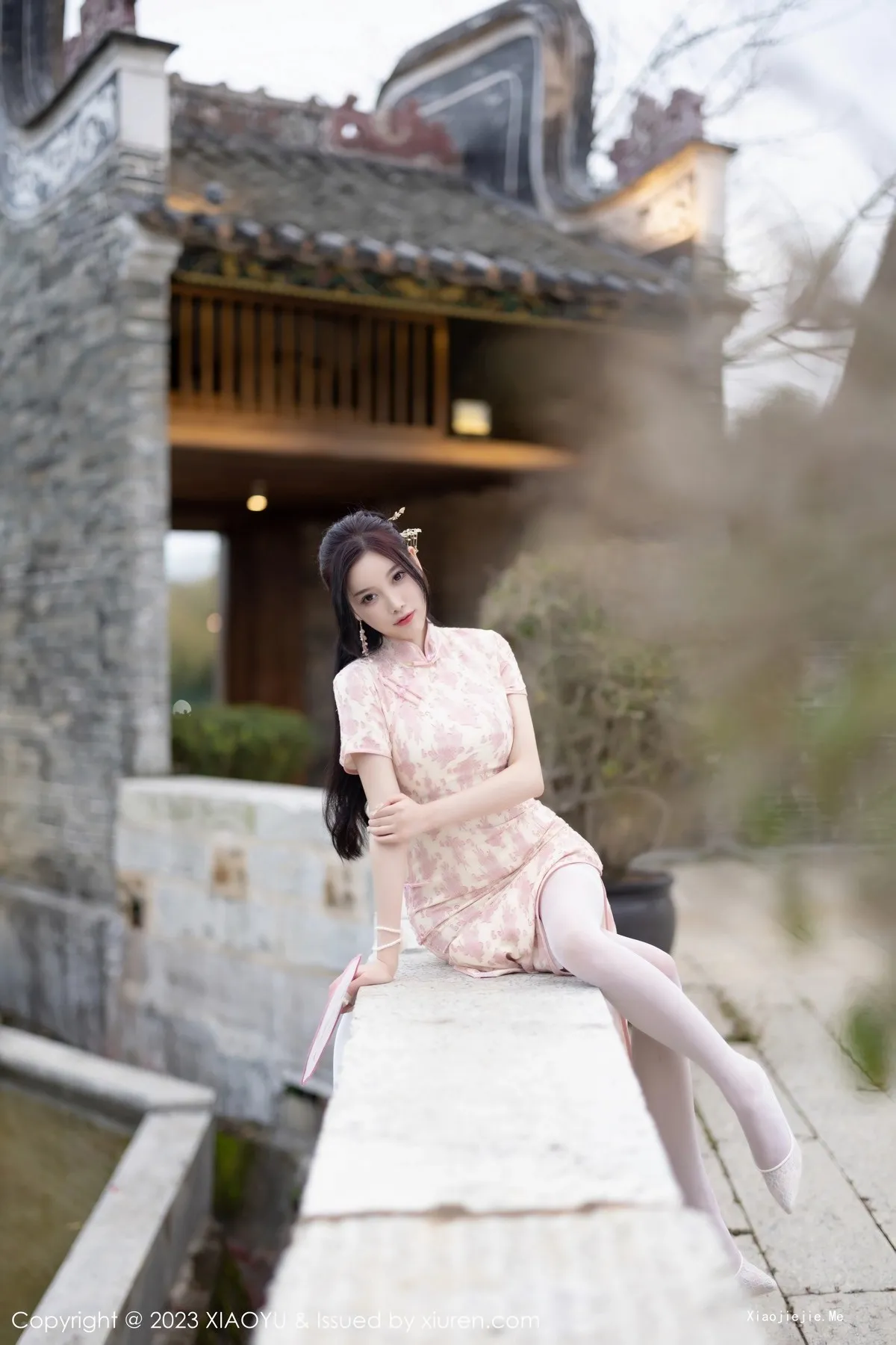 图片[26]-[XiaoYu画语界]Vol.993_女神杨晨晨Yome脱浅色旗袍露白色蕾丝内衣配白丝吊袜诱惑写真90P-blog.zhu.ee