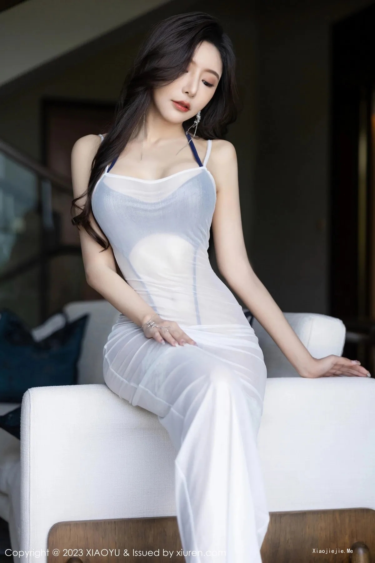 图片[16]-[XiaoYu画语界]Vol.1052_女神王馨瑶yanni白色轻透连衣裙露情趣内衣秀惹火身材诱惑写真97P-blog.zhu.ee