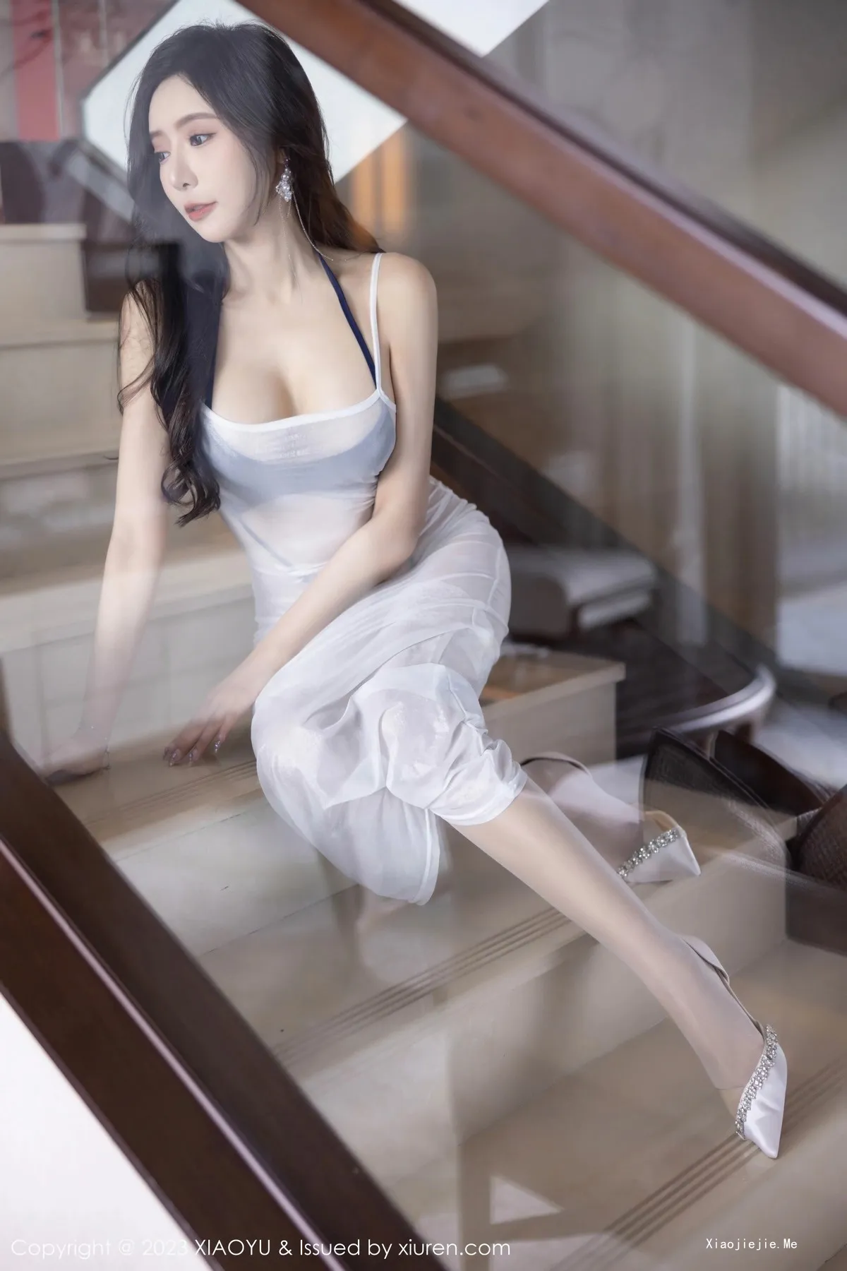 图片[42]-[XiaoYu画语界]Vol.1052_女神王馨瑶yanni白色轻透连衣裙露情趣内衣秀惹火身材诱惑写真97P-blog.zhu.ee