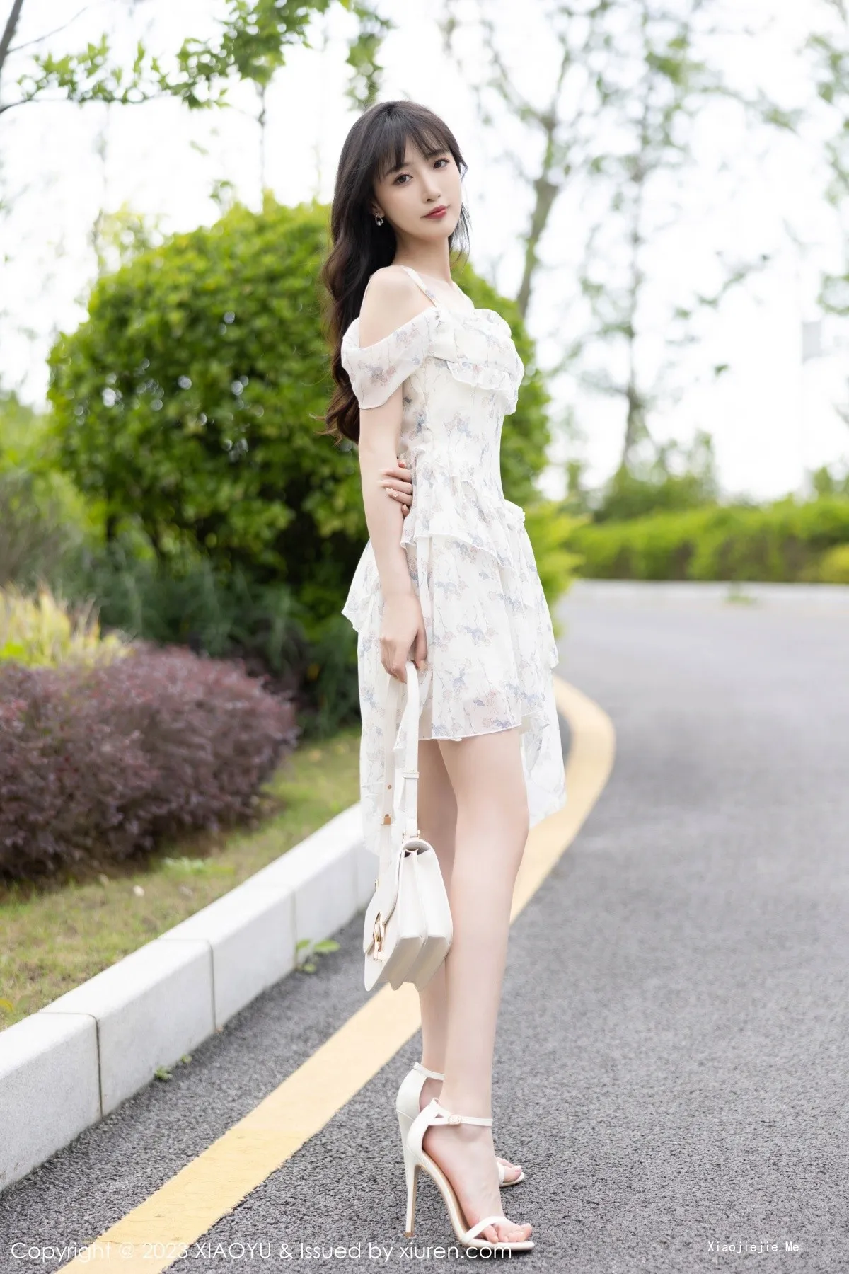 图片[10]-[XiaoYu画语界]Vol.1058_模特林星阑性感白色薄透婚纱服配白丝吊袜秀曼妙身姿诱惑写真80P-blog.zhu.ee